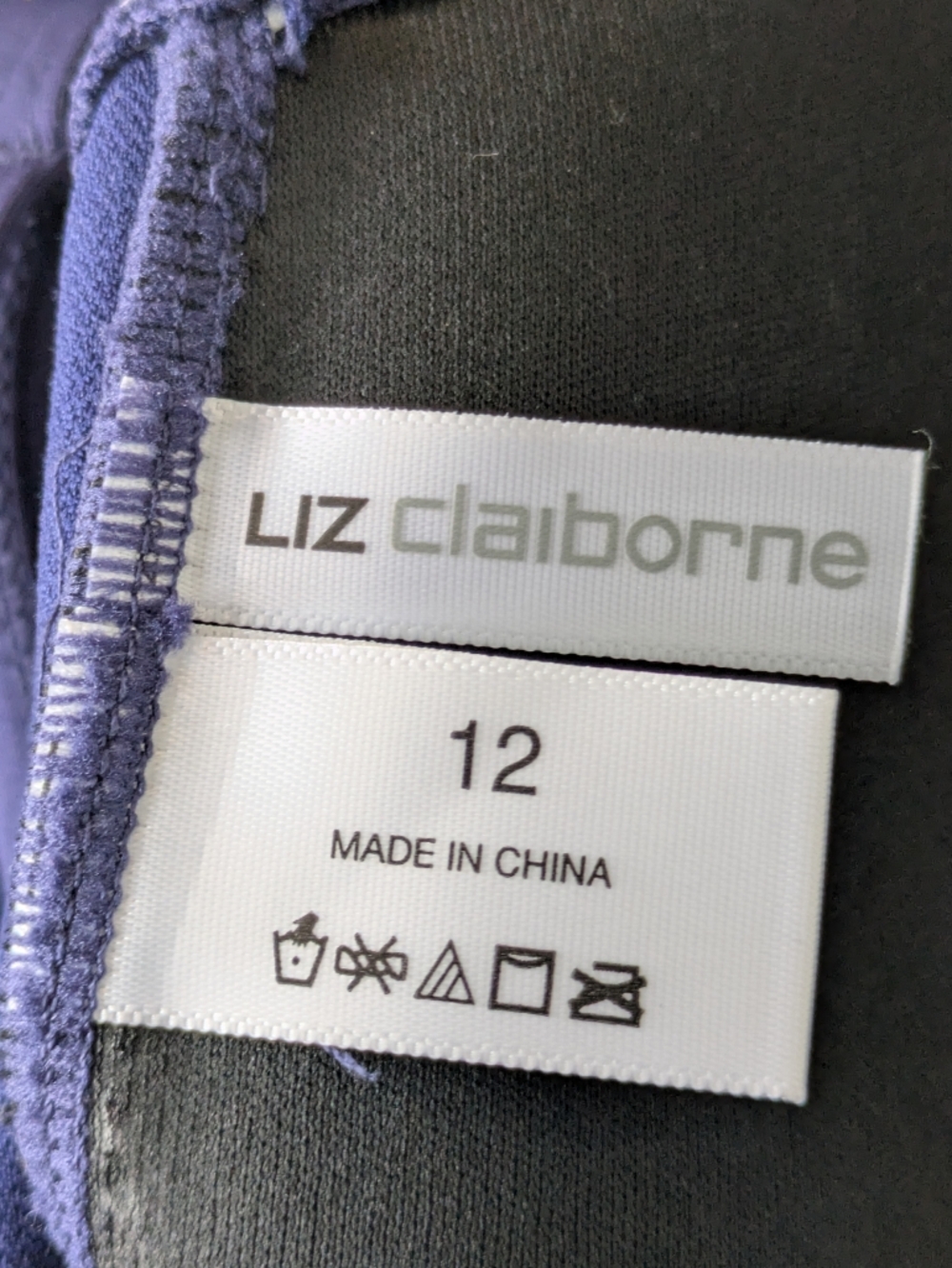 Liz Claiborne Swimsuit Ruffle V Neck Adjustable NWT  12 - Picture 6 of 7